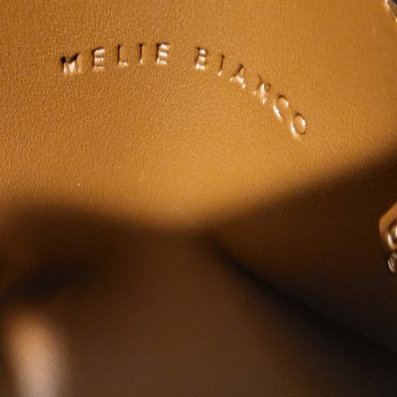 Melie Bianco Vegan Brown Top Handle Shoulder Handbag Purse MISSING Long Strap - Picture 11 of 15